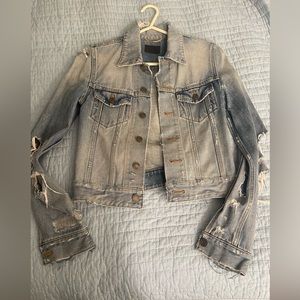 Saint Laurent 
Distressed women’s jacket